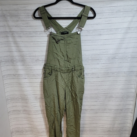 HARMONY & HAVOC GREEN KHAKI OVERALLS, SZ 3 - Picture 1 of 12